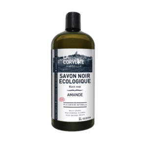 Savon noir liquide Amande à l'huile de lin 1L LA CORVETTE