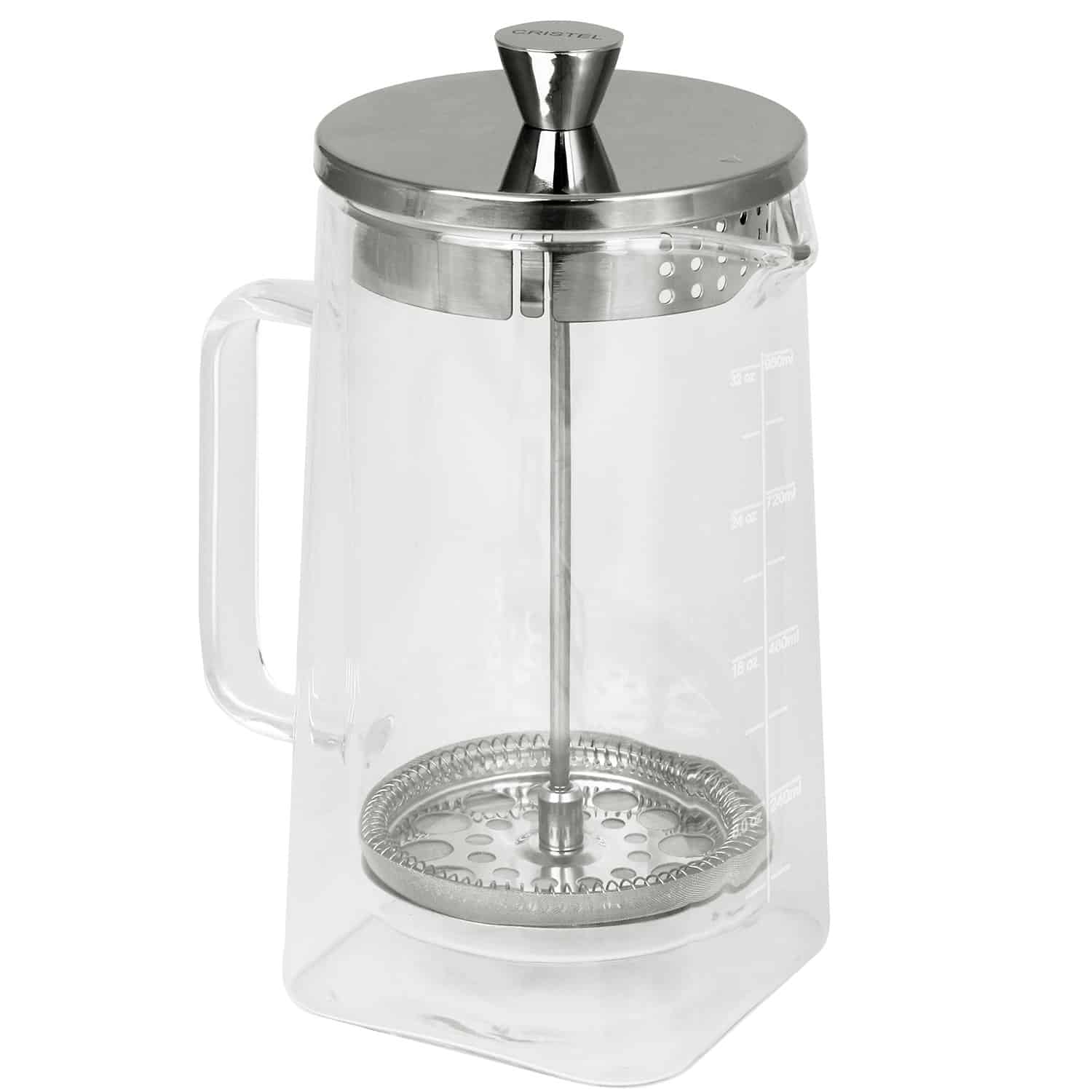 Cafetière à piston en verre Robusta 8 Tasses CRISTEL