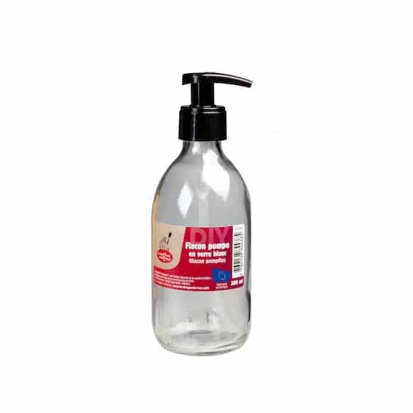 Flacon pompe vide - Verre blanc 300ml LA DROGUERIE ÉCOLOGIQUE