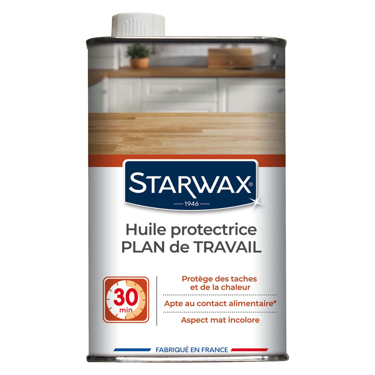 Huile protectrice pour Plan de travail 500ml STARWAX