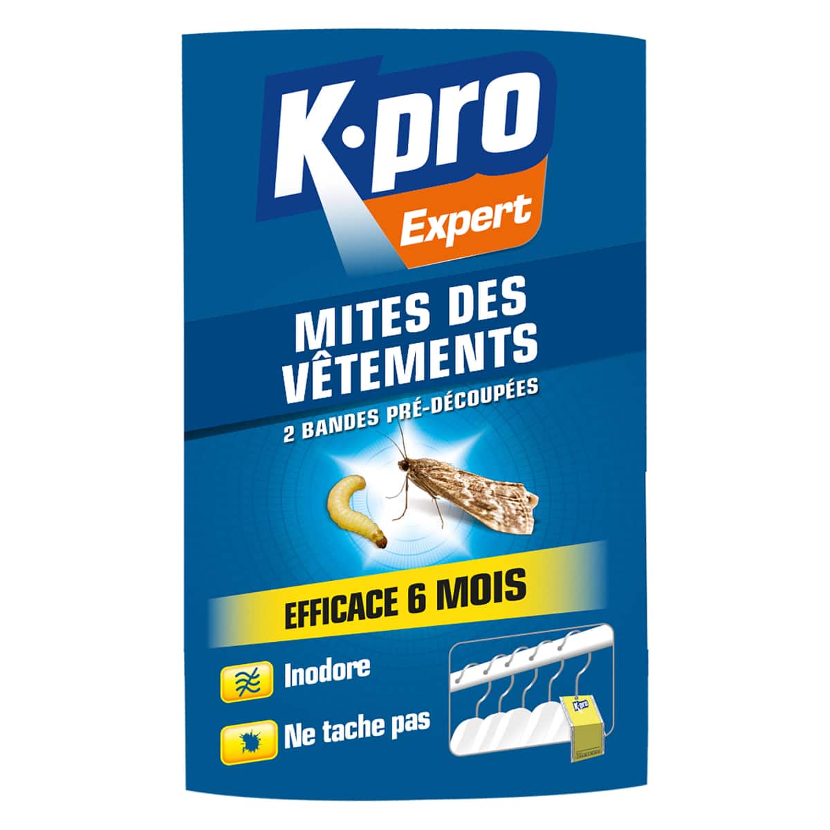 Bandes accordéon Mites de vêtements X2 K.PRO
