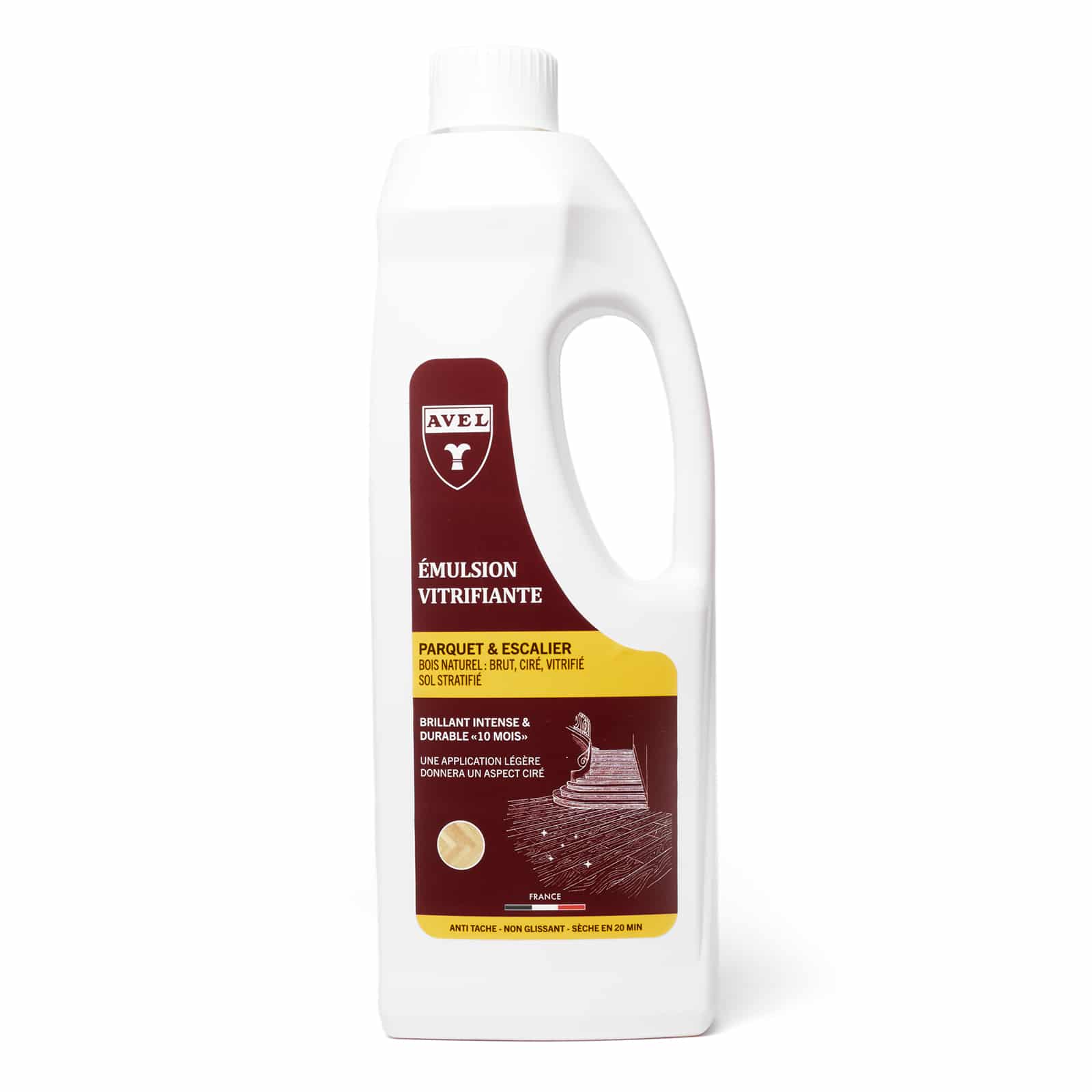Émulsion vitrifiante Parquets Jaune 1L AVEL