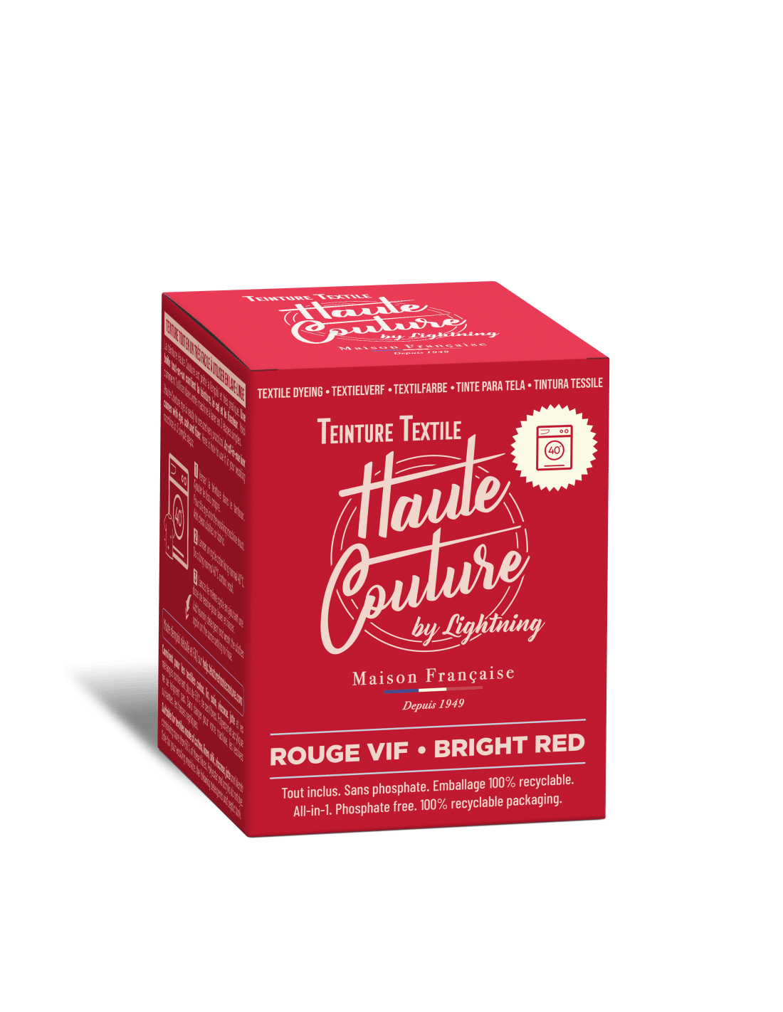 Teinture textile - Rouge vif 350g HAUTE COUTURE