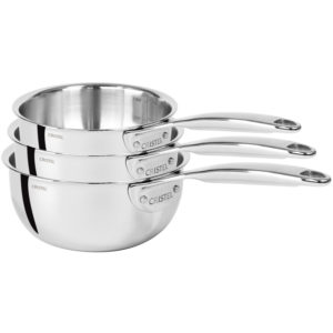 Set de 3 casseroles inox Ultraply - Castel’Pro CRISTEL