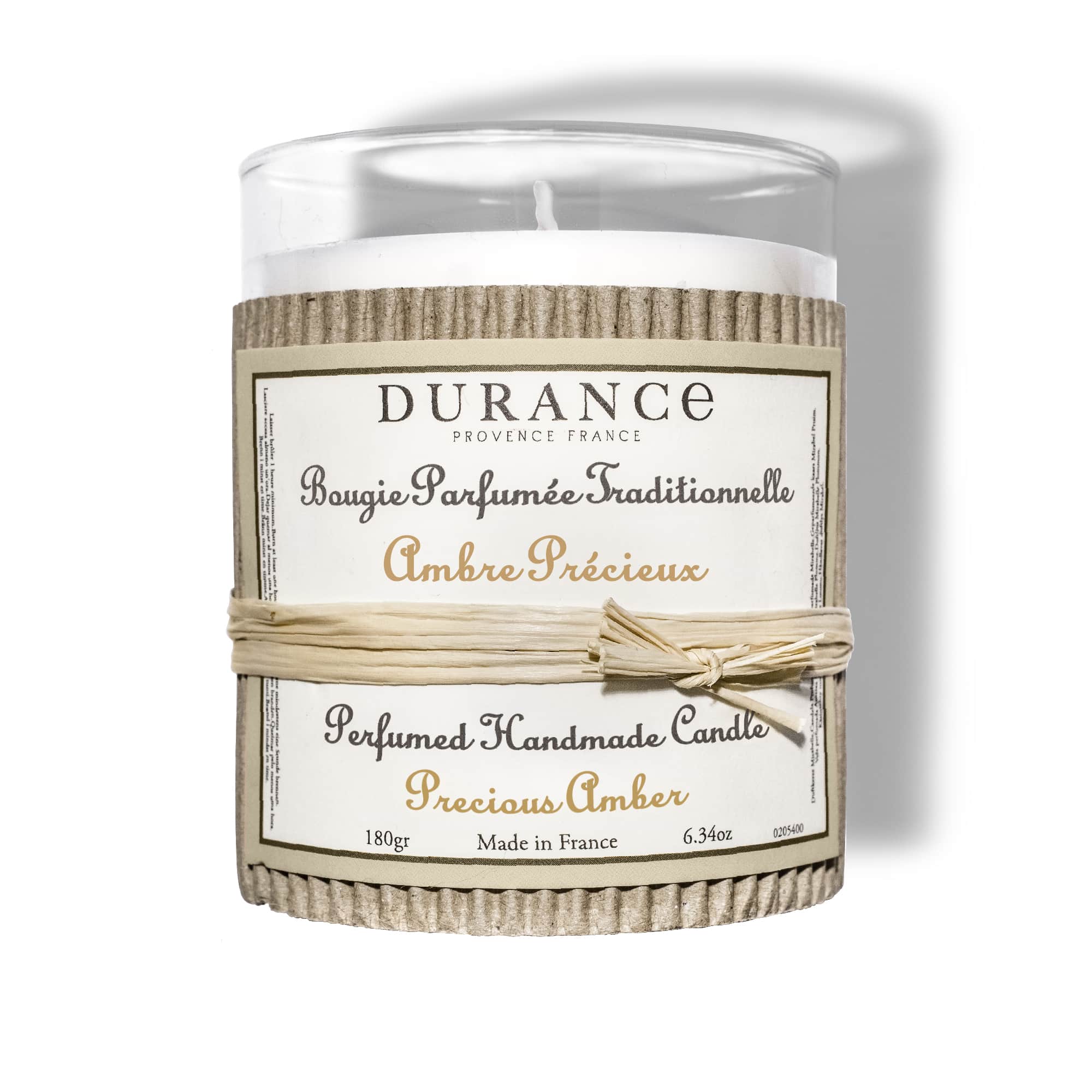 Bougie parfumée - Ambre précieux 180g DURANCE