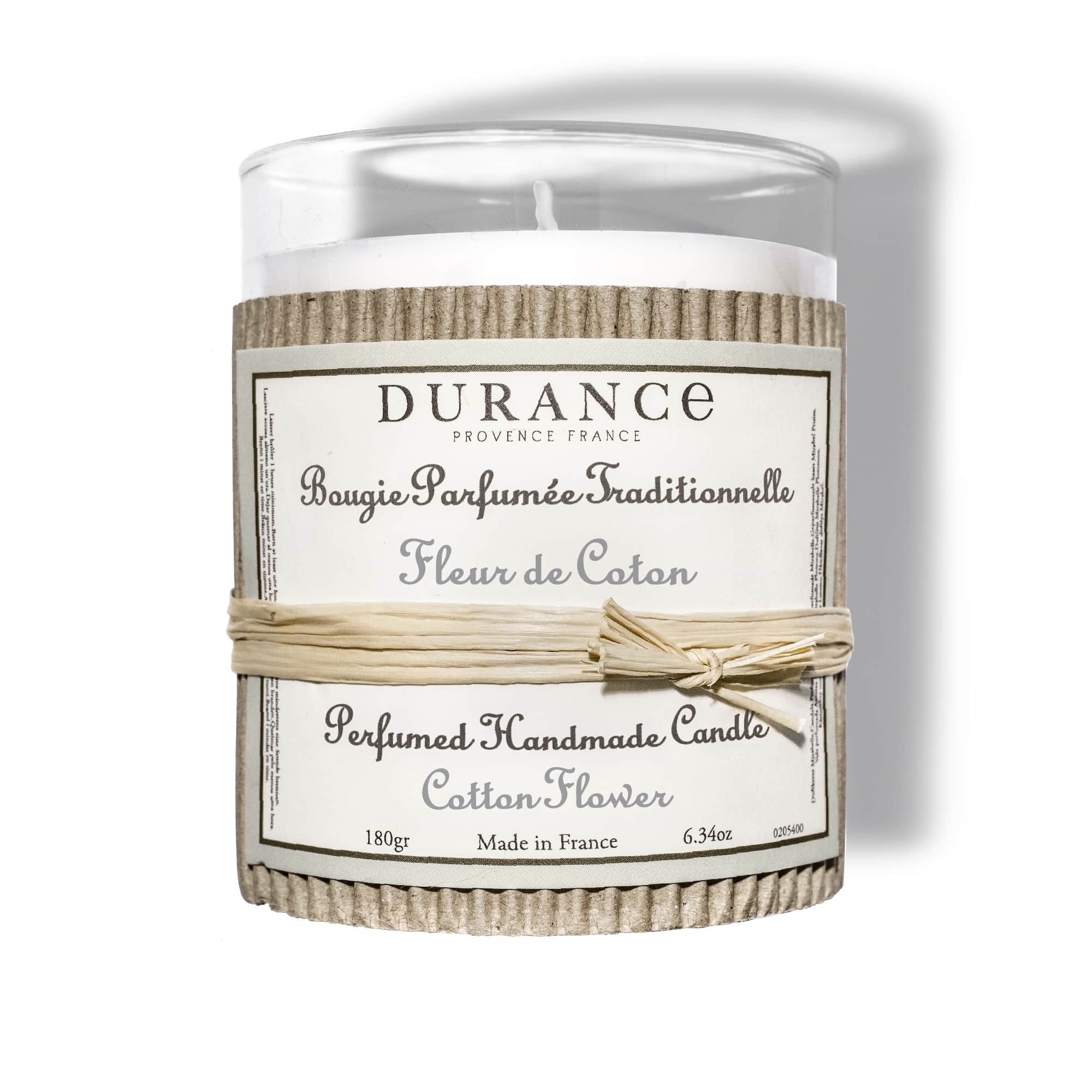 Bougie parfumée - Fleur de coton 180g DURANCE