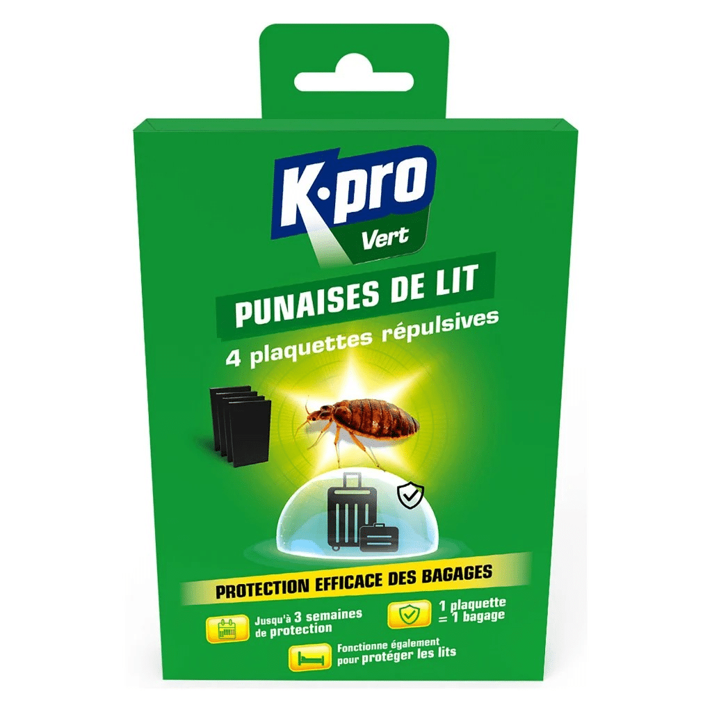 Plaquettes punaises de lit X4 K.PRO