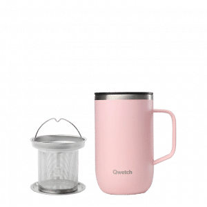 Tisanière isotherme 470ml QWETCH - Rose pastel