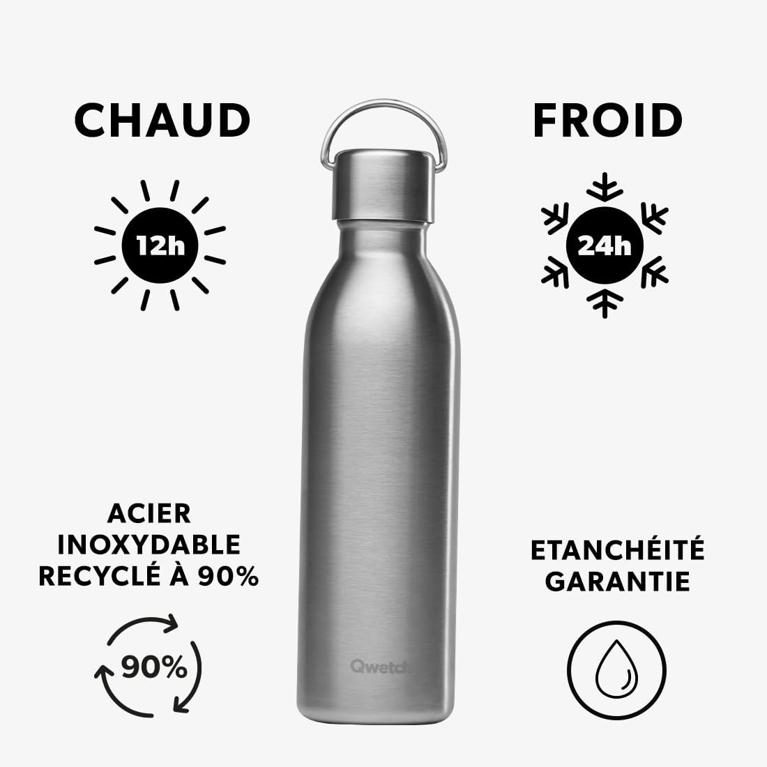 Bouteille isotherme Active Sport 600ml QWETCH – Image 2