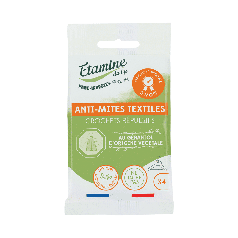 Crochets répulsifs Mites de vêtements X4 ÉTAMINE DU LYS