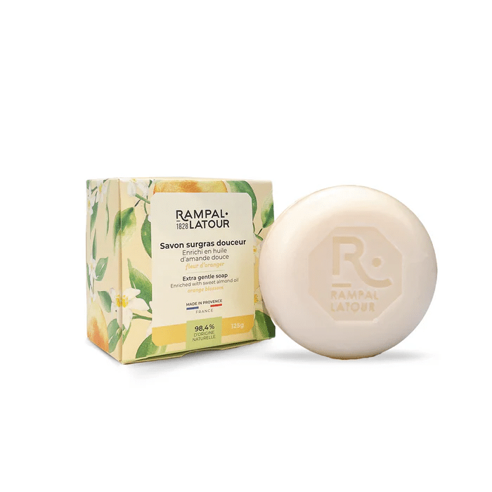 Savon surgras parfumé - Fleur d'oranger 125g RAMPAL LATOUR