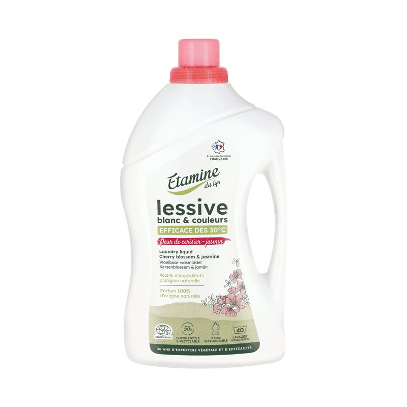 Lessive liquide - Fleur de cerisier & Jasmin 1L ÉTAMINE DU LYS